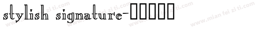 stylish signature字体转换